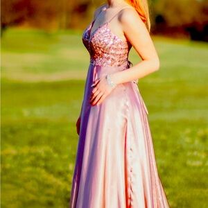 Beautiful women’s prom dress.